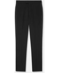 Versace - Trousers With Silk Details - Lyst