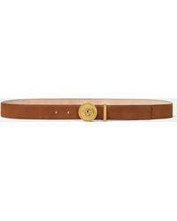 Versace - Medusa Biggie Nabuck Belt 1.2" - Lyst