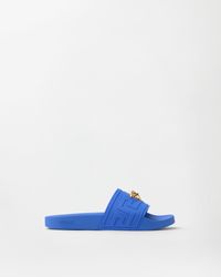 Versace - La Medusa Rubber Sliders - Lyst