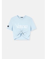 Versace - 1978 Re-edition Logo Crop T-shirt - Lyst