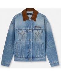 Versace - Denim Trucker Jacket - Lyst