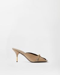 Versace - Nyx Leather Mules 80 Mm - Lyst