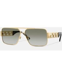 Versace - Greca Navigator Sonnenbrille - Lyst