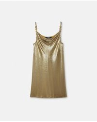 Versace - Metal Mesh Slip Mini Dress - Lyst