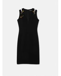 Versace - Vestido Midi Safety Pin Cady - Lyst