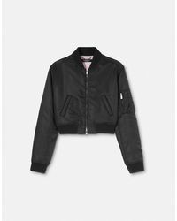 Versace - Cropped Bomber Jacket - Lyst