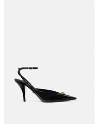 Versace - Leather High-Heeled Shoes - Lyst