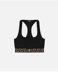 Versace - Cotton-Jersey Scoop Bralette - Lyst