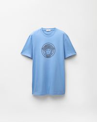 Versace - Embroidered-Logo Cotton-Jersey Slim T-Shirt - Lyst