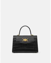 Versace - Croc-effect Medusa '95 Handbag - Lyst