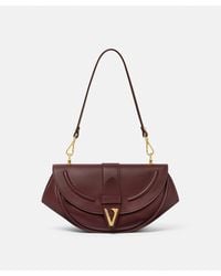 Versace - Virtus Leather Shoulder Bag - Lyst