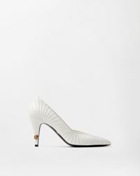 Versace - Gianni Leather Pumps 90 Mm - Lyst