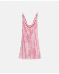 Versace - Sequin Silk Slip Mini Dress - Lyst