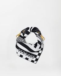 Versace - Printed Silk Scarf Charm 55 Cm - Lyst