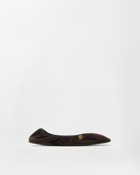 Versace - Guanto Suede Ballerinas - Lyst