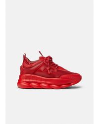 red designer sneakers
