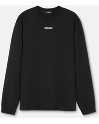Versace - Printed Cotton-Jersey Regular T-Shirt - Lyst