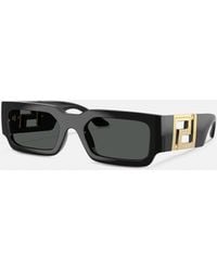 Versace - Greca Maxi Sunglasses - Lyst