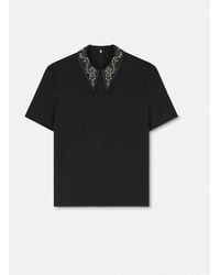 Versace - Top De Revés De Satén Con Tachuelas - Lyst