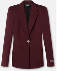Versace - Stretch Wool Blazer - Lyst