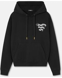 Versace - Printed Cotton-Jersey Hoodie - Lyst