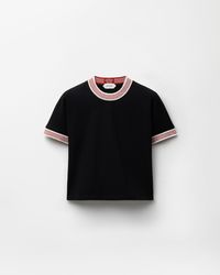 Versace - Jacquard Stretch Cotton-Jersey T-Shirt - Lyst