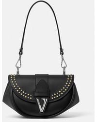 Versace - Virtus Embellished Small Shoulder Bag - Lyst