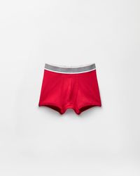 Versace - Ribbed Cotton-Jersey Trunks - Lyst