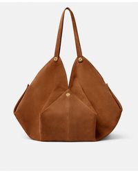 Versace - Grand Sac Porté Épaule En Daim Protea - Lyst
