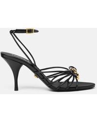 Versace - Opera Bow Nappa Sandals 85 Mm - Lyst