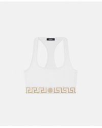 Versace - Cotton-Jersey Scoop Bralette - Lyst