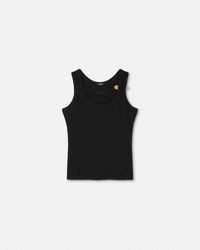 Versace - Safety Pin Geripptes Tanktop - Lyst