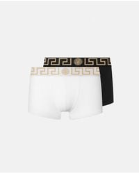 Versace - Lot De Deux Boxers Adhérents À Bordure Greca - Lyst