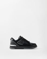 Versace - Biggie Basket Jacquard Leather Sneakers - Lyst