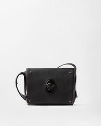 Versace - Lou Small Leather Messenger Bag - Lyst