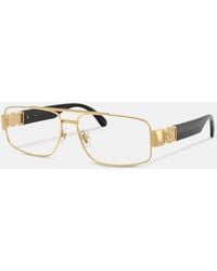 Versace - Medusa Biggie Navigator Glasses - Lyst