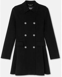 Versace - Wool-Cashmere A-Line Coat - Lyst