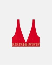 Versace - Greca Border Bikini Top - Lyst