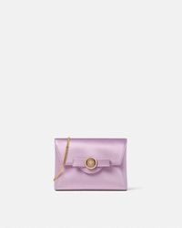 Versace - Crystal Gianni Ribbon Satin Clutch - Lyst