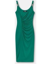 Versace - Viscose-Jersey Midi Dress - Lyst