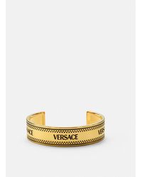 Versace - 90s Vintage Logo Cuff Bracelet - Lyst