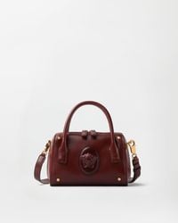 Versace - Roomy Small Leather Boston Bag - Lyst