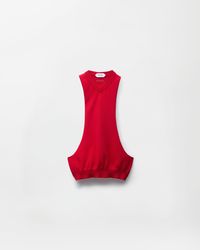 Versace - Knitted Cotton Top - Lyst