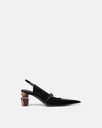 Versace - Bright Crystal Patent Slingback Pumps 70 Mm - Lyst