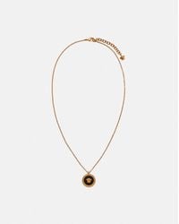 Versace - Collana Con Pendente La Medusa Smaltata - Lyst