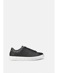 Versace - Greca Leather Sneakers - Lyst
