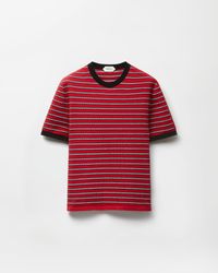 Versace - Jacquard Cotton-Blend Knit T-Shirt - Lyst