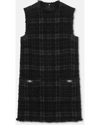 Versace - Tweed Cotton Mini Dress - Lyst