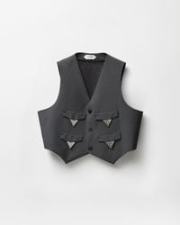 Versace - Wool-Mohair Vest - Lyst