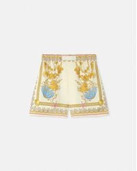 Versace - Underwater Barocco Silk Shorts - Lyst